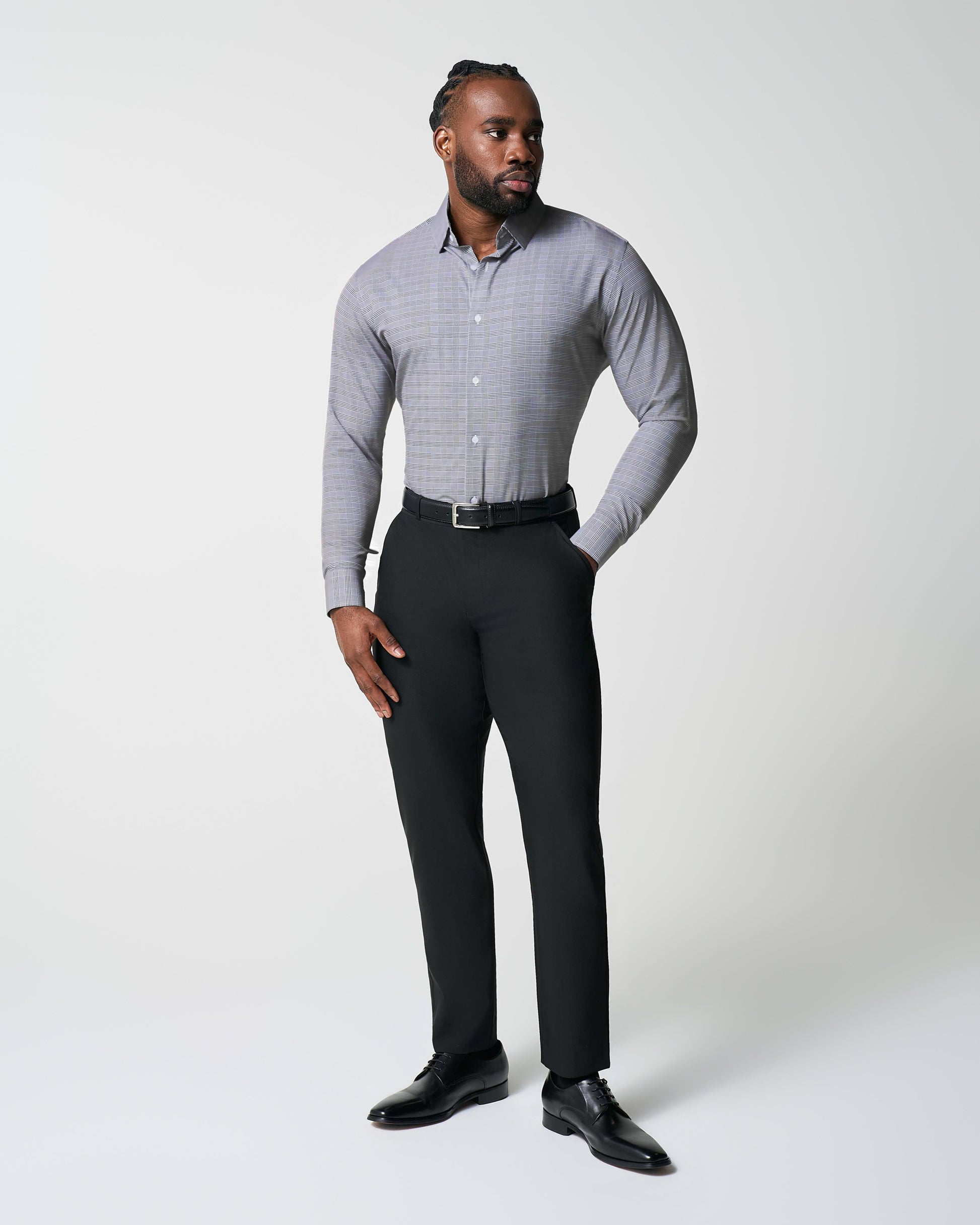 State & Liberty "The Gunnar" Grey and Black Plaid