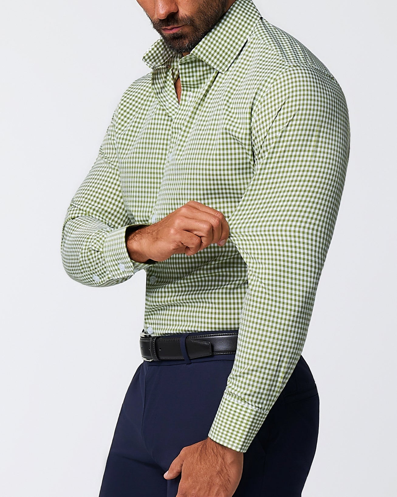 State & Liberty "The Dallas" Green Gingham