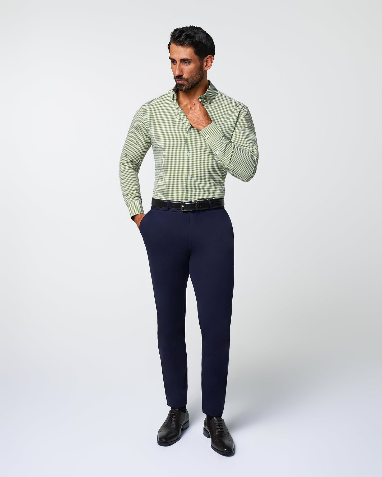 State & Liberty "The Dallas" Green Gingham
