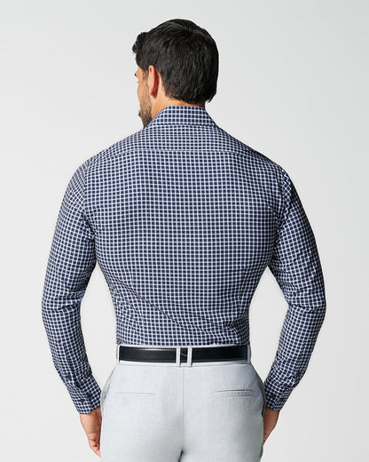 State & Liberty "The Callahan" Blue and White Mini Plaid
