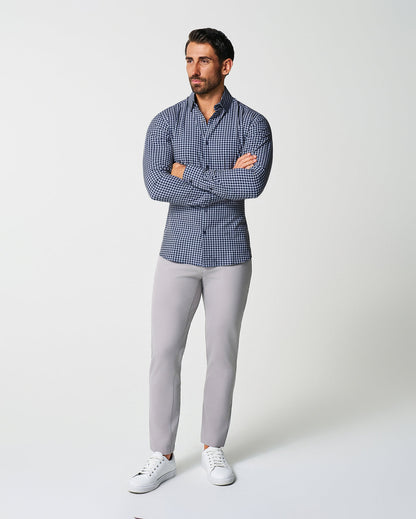 State & Liberty "The Callahan" Blue and White Mini Plaid