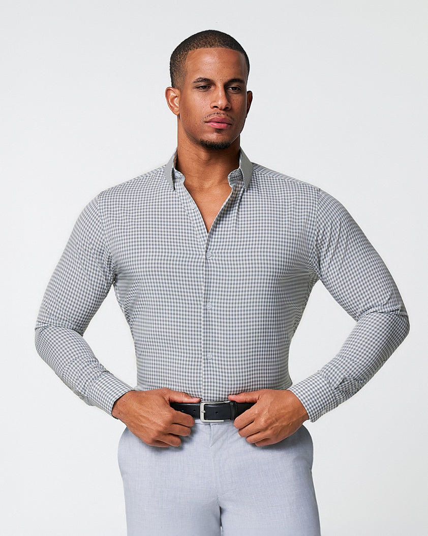 State & Liberty "The Chaney" Forest Green Gingham