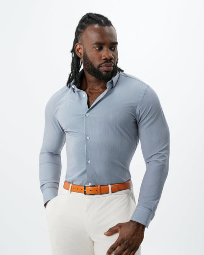 State & Liberty "The Hugo" Navy Pinstripe
