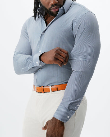 State & Liberty "The Hugo" Navy Pinstripe