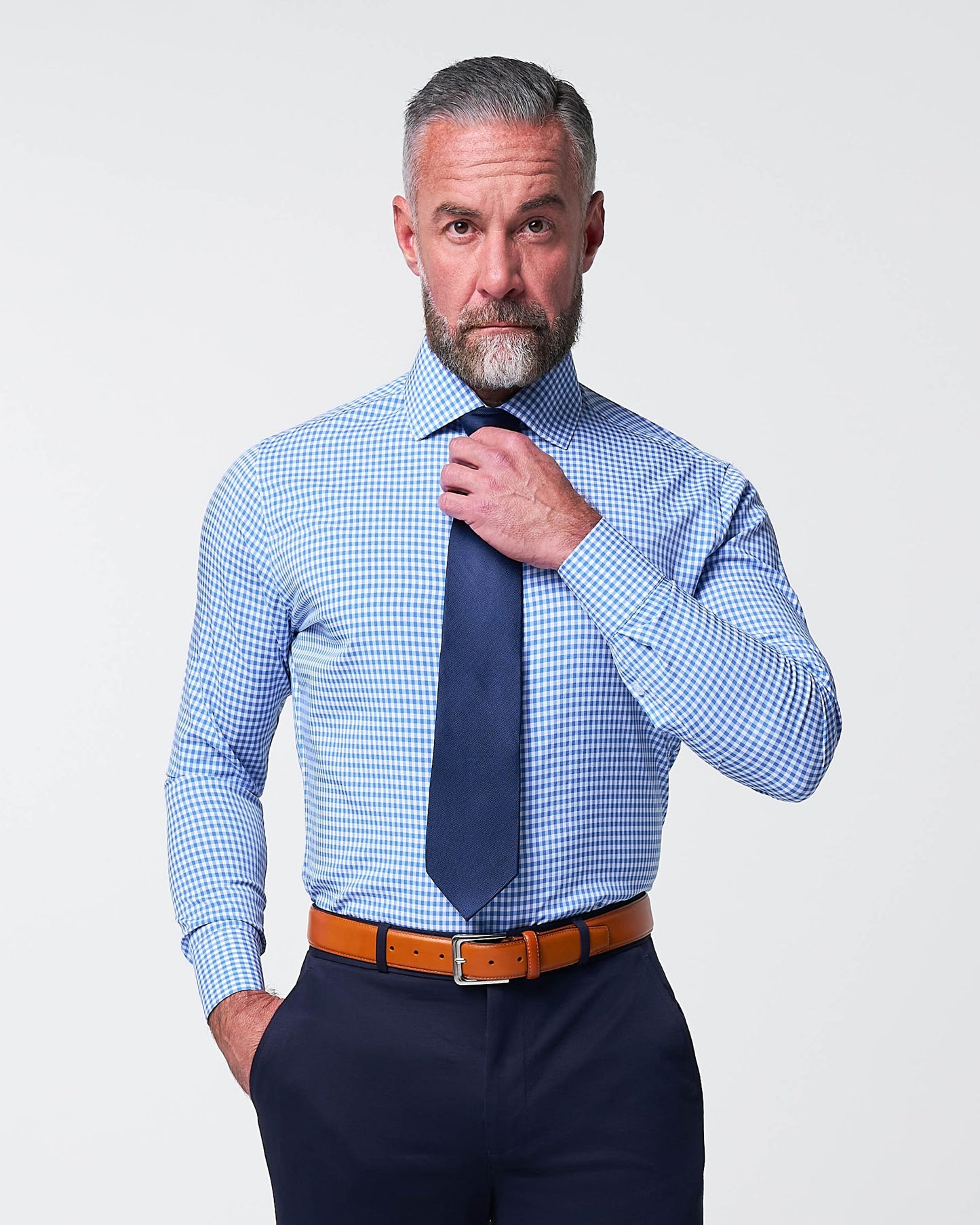 State & Liberty "The Bonino" Blue Gingham