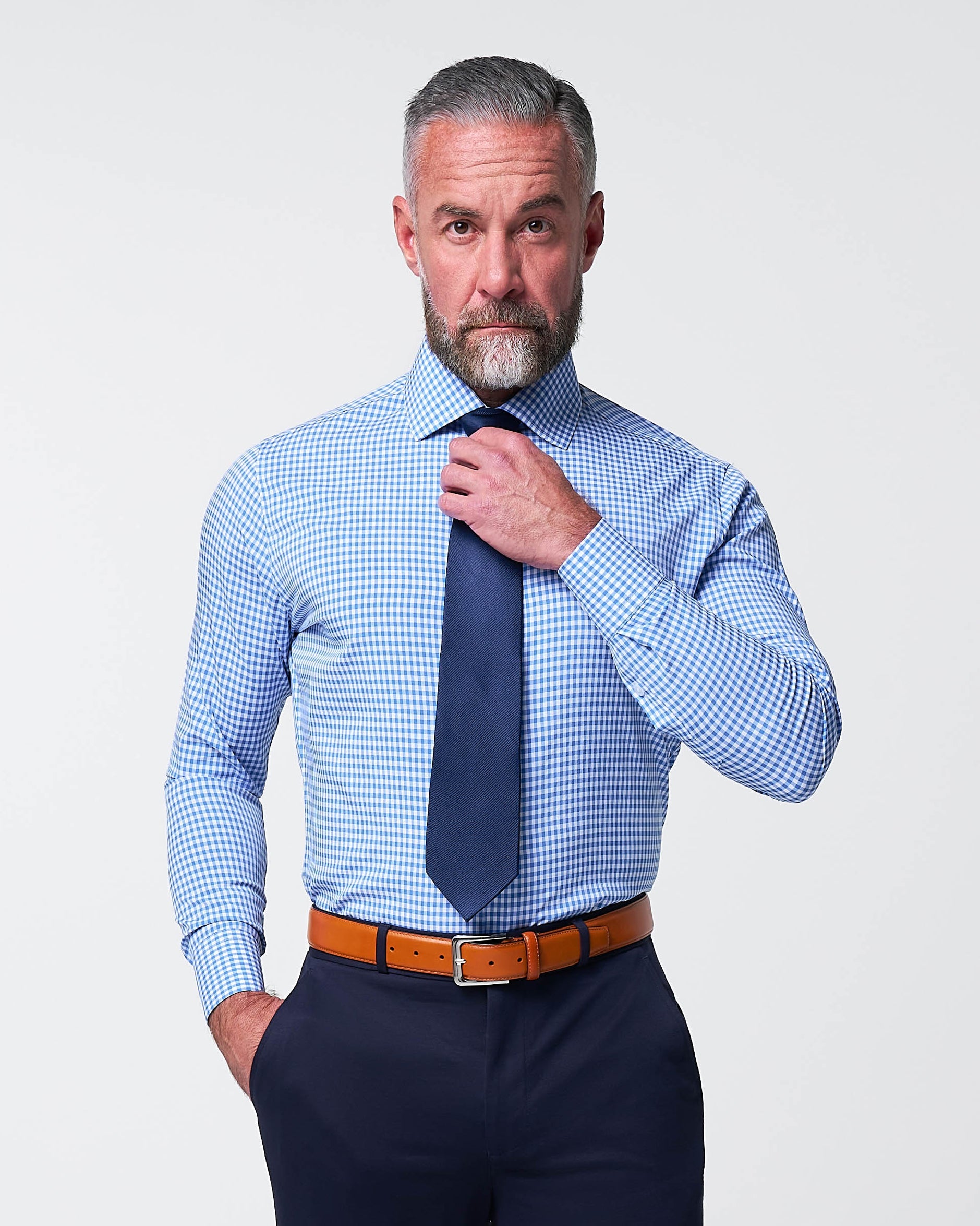 State & Liberty "The Bonino" Blue Gingham