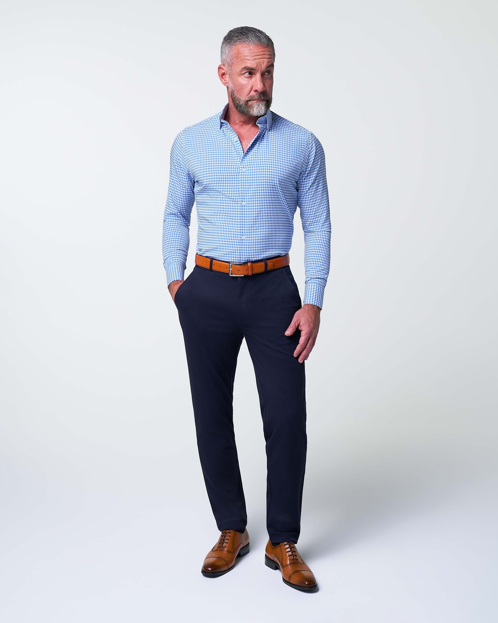 State & Liberty "The Bonino" Blue Gingham