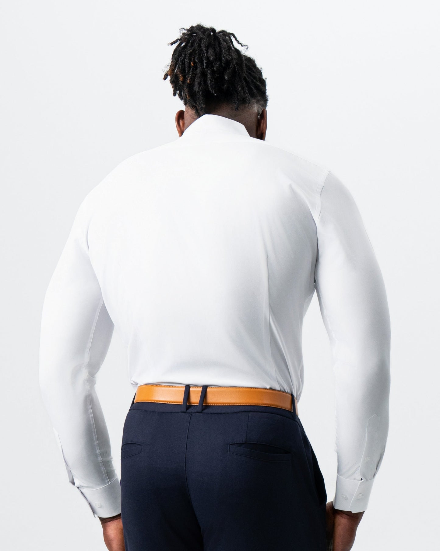 State & Liberty "The Springer" Solid White - Spread Collar