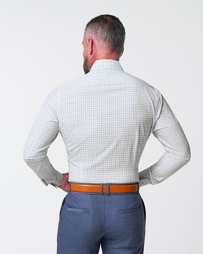 State & Liberty "The Amber" Grey & Light Green Mid Check