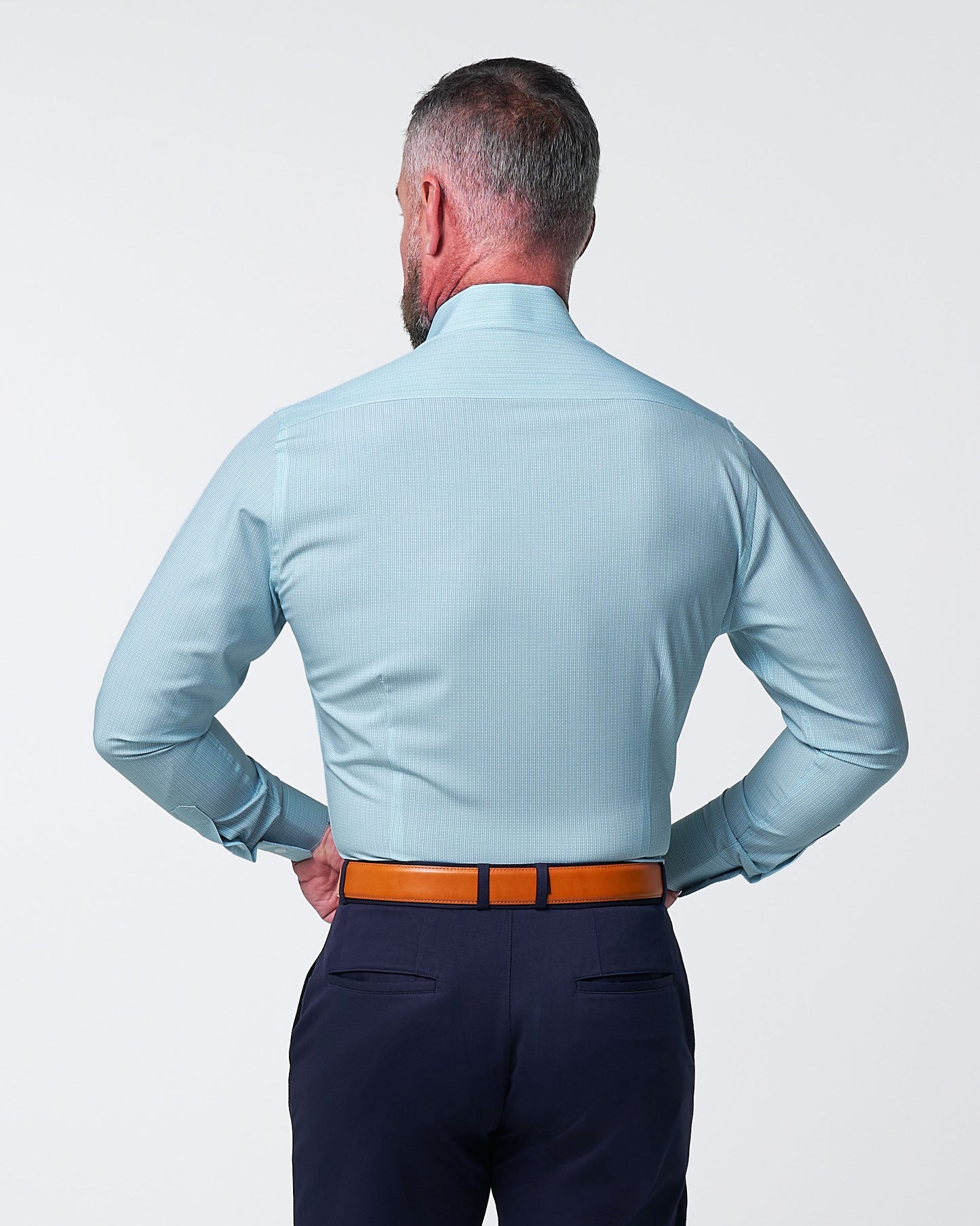 State & Liberty "The Atlas" Mint, Blue & White Mini Check