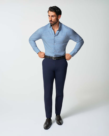 State & Liberty "The Brooklyn" Navy & Light Blue Gingham