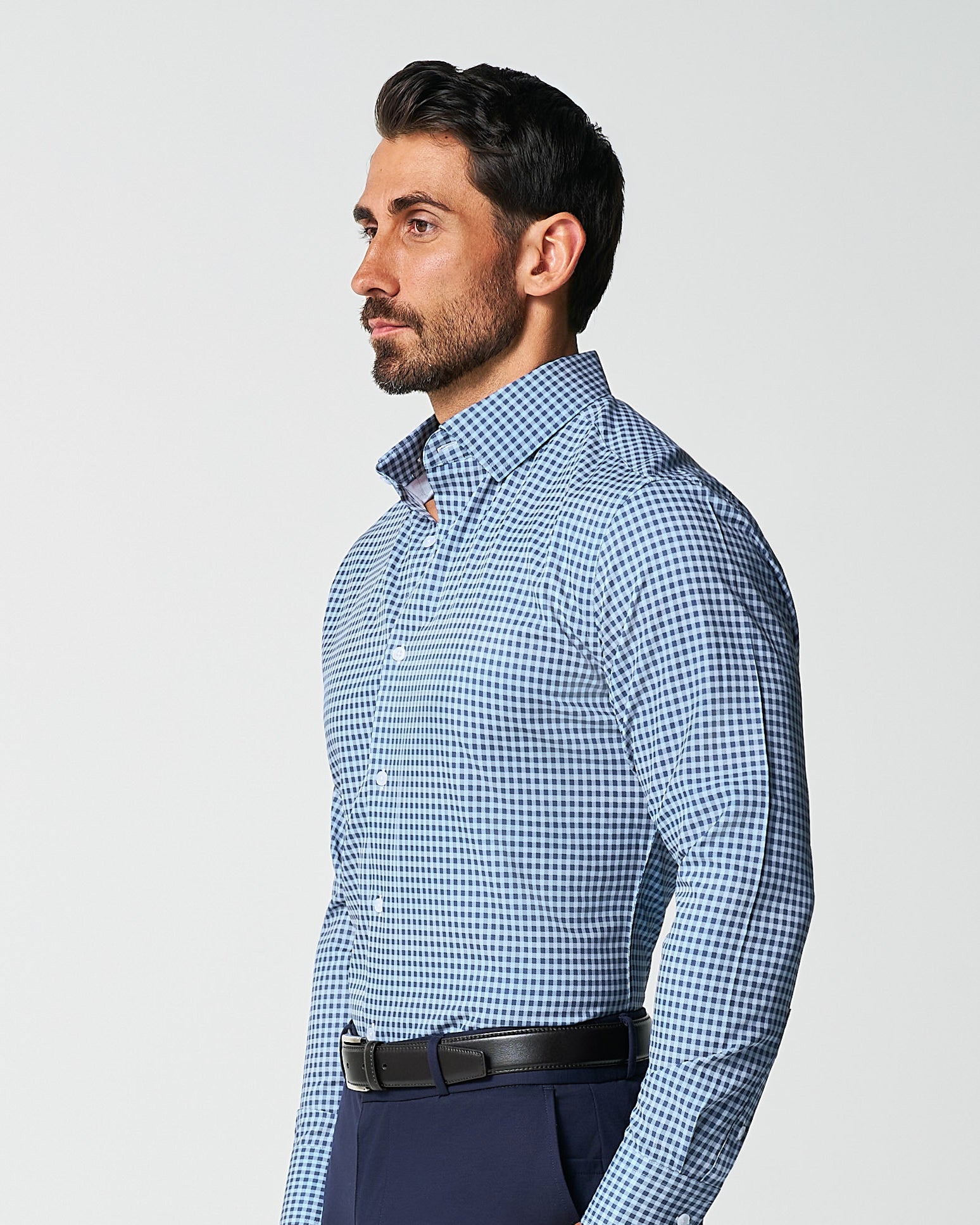 State & Liberty "The Brooklyn" Navy & Light Blue Gingham
