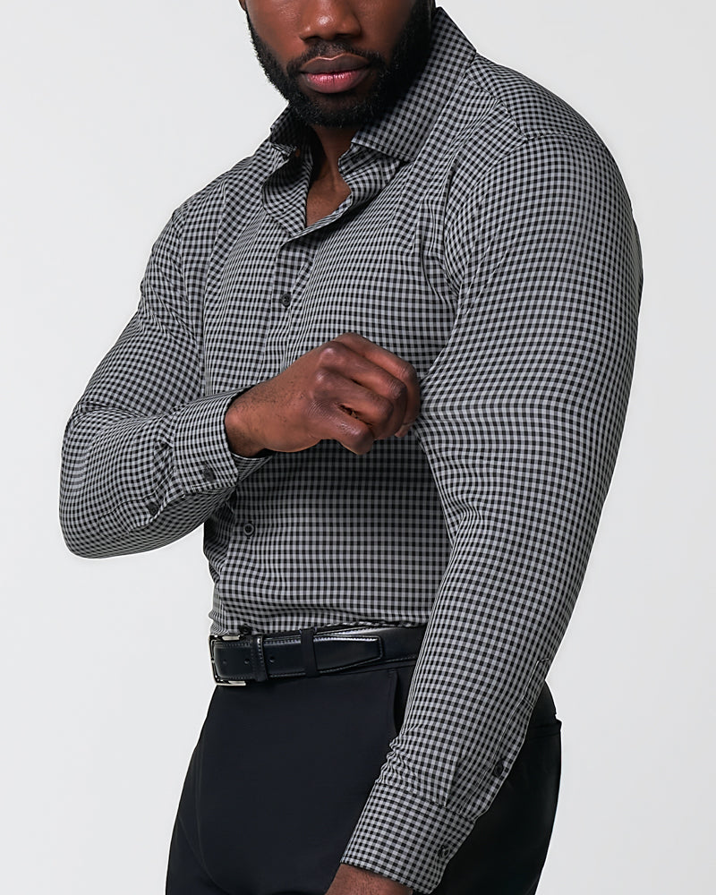 State & Liberty "The Bryson" Dark Grey and Black Gingham