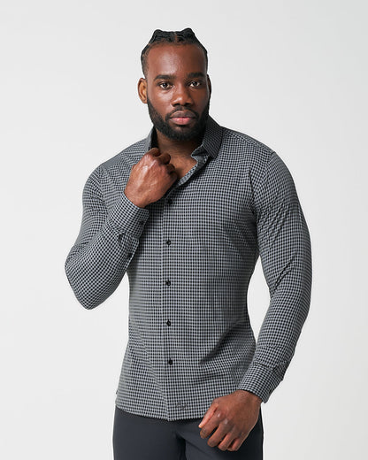 State & Liberty "The Bryson" Dark Grey and Black Gingham