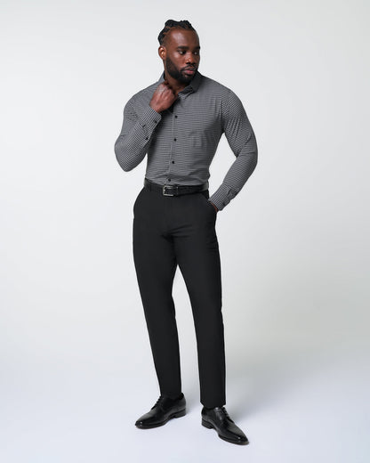 State & Liberty "The Bryson" Dark Grey and Black Gingham