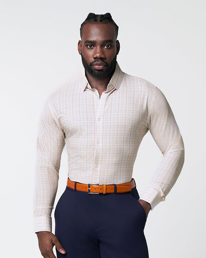 State & Liberty "The Carl" Orange, Yellow, & White Plaid