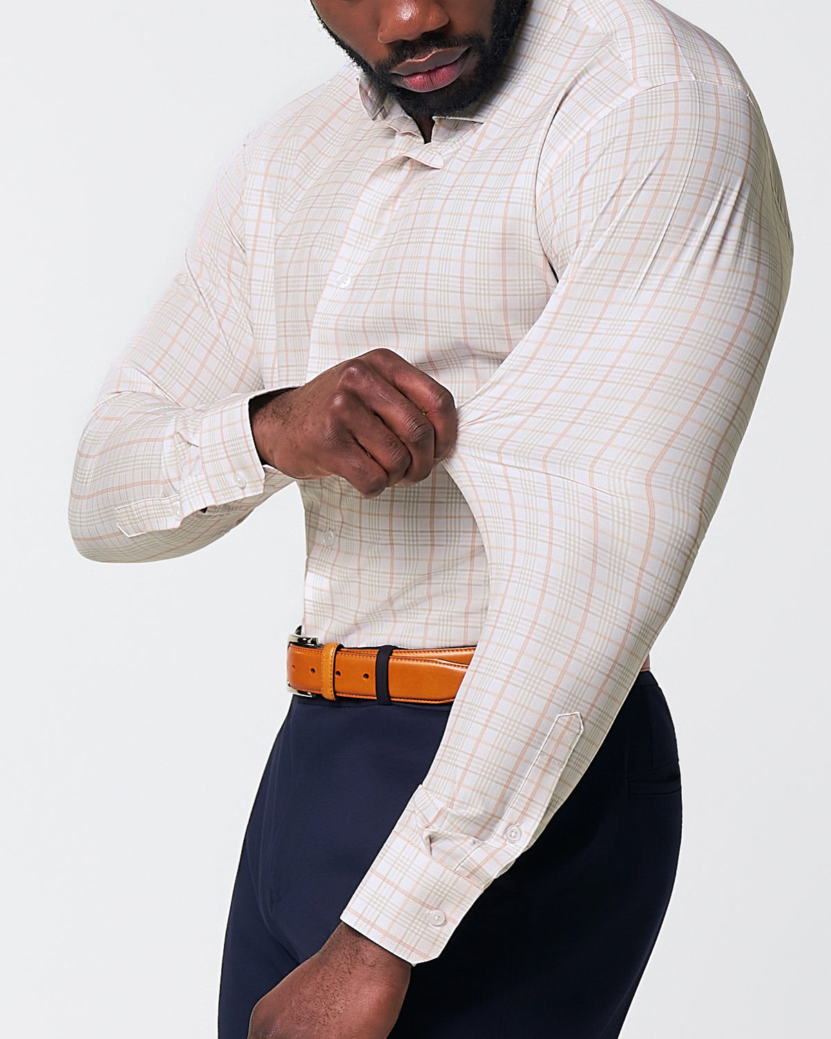 State & Liberty "The Carl" Orange, Yellow, & White Plaid
