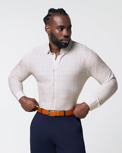 State & Liberty "The Carl" Orange, Yellow, & White Plaid