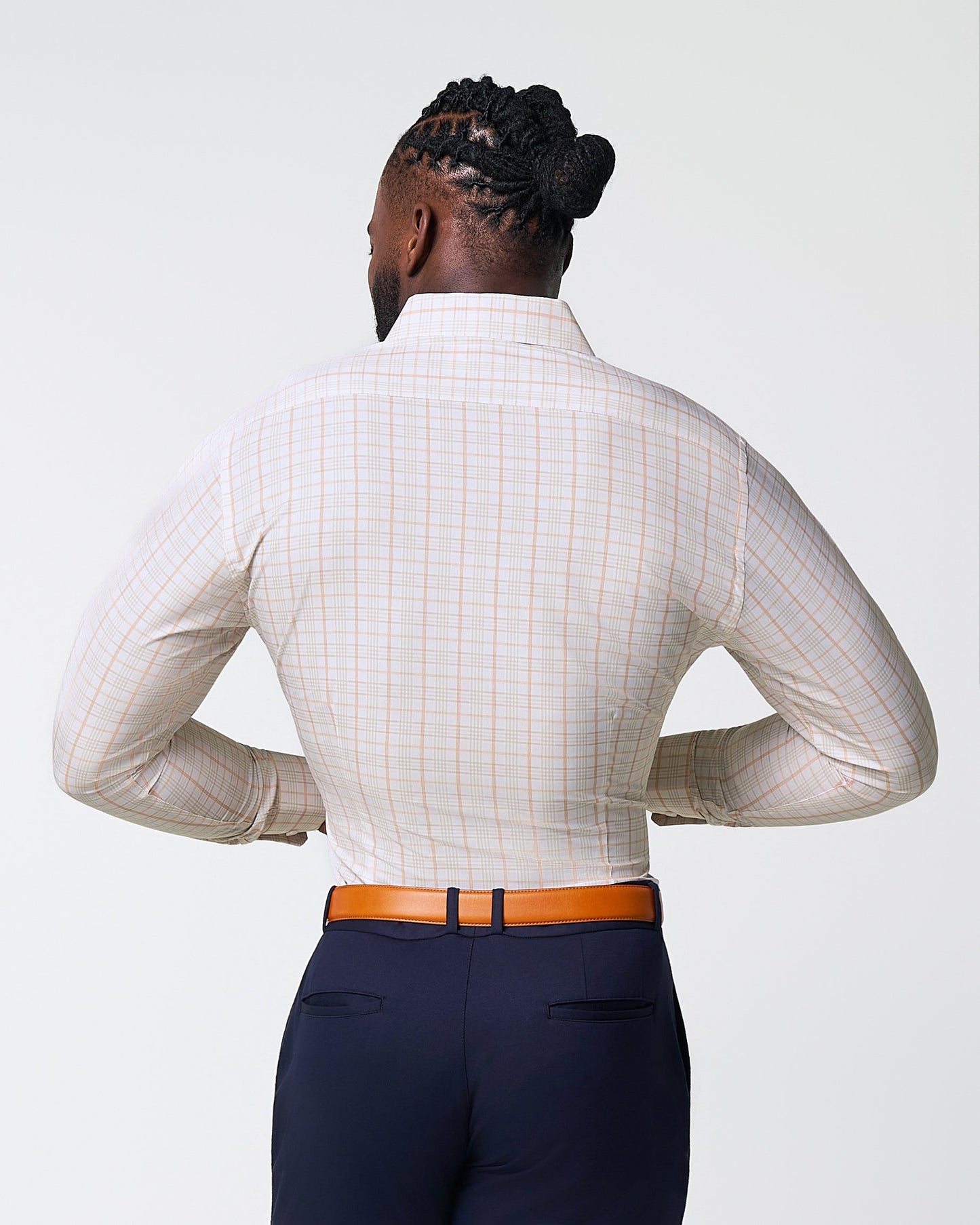 State & Liberty "The Carl" Orange, Yellow, & White Plaid