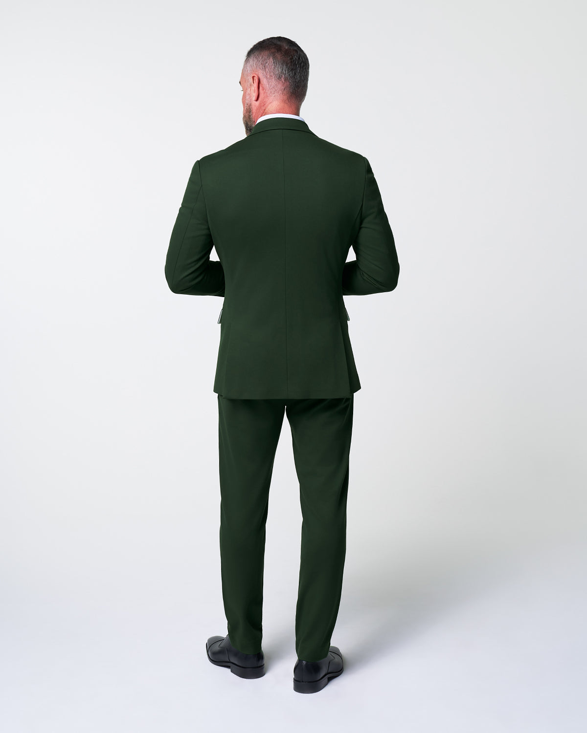 State & Liberty Athletic Fit Stretch Suit - Solid Pine