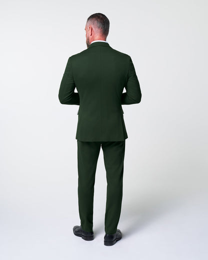 State & Liberty Athletic Fit Stretch Suit - Solid Pine