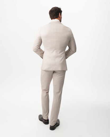 State & Liberty Athletic Fit Stretch Suit - Solid Tan