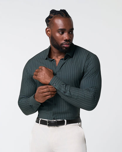 State & Liberty "The Colby" Dark Green & Mint Windowpane