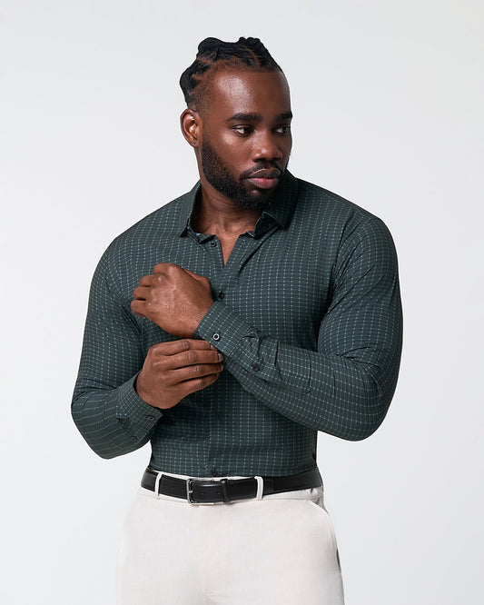 State & Liberty "The Colby" Dark Green & Mint Windowpane