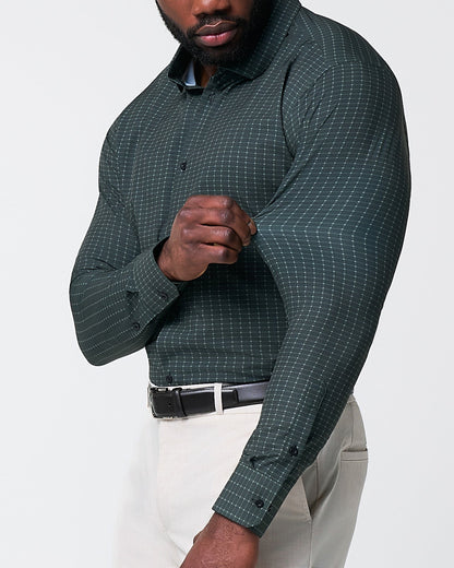 State & Liberty "The Colby" Dark Green & Mint Windowpane