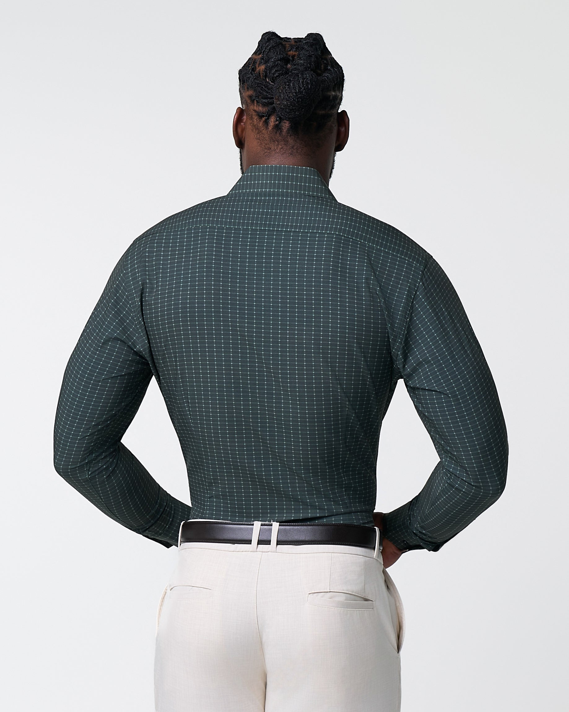 State & Liberty "The Colby" Dark Green & Mint Windowpane