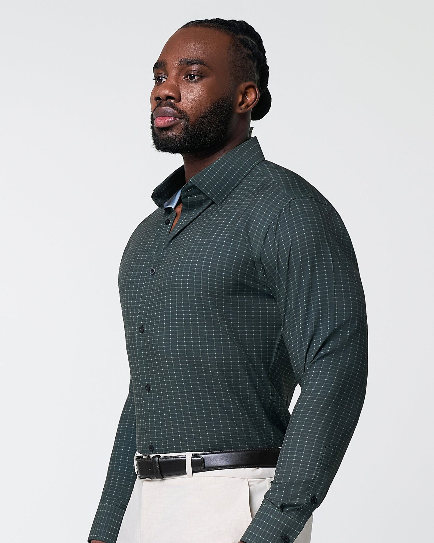 State & Liberty "The Colby" Dark Green & Mint Windowpane