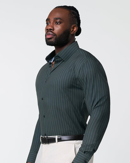 State & Liberty "The Colby" Dark Green & Mint Windowpane