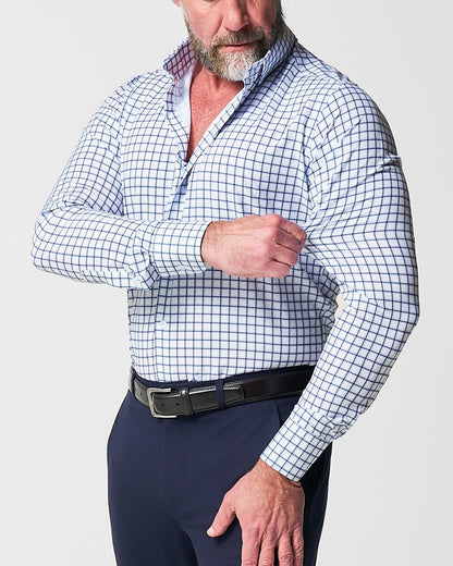 State & Liberty "The Elias" Light Navy Windowpane