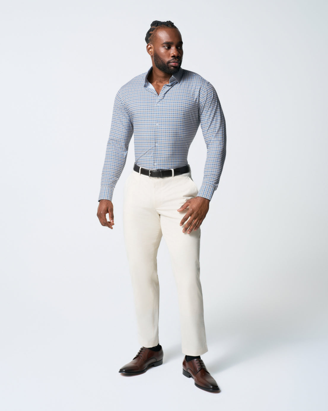 State & Liberty "The Fitz" Brown & Navy Plaid