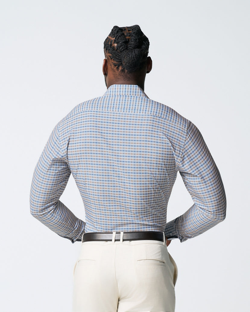 State & Liberty "The Fitz" Brown & Navy Plaid