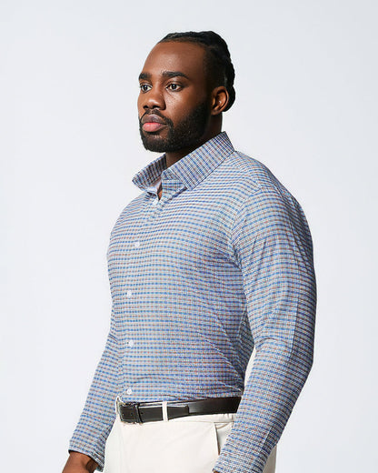State & Liberty "The Fitz" Brown & Navy Plaid