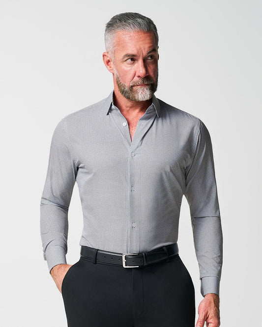 State & Liberty "The Harris" Grey Roped Windowpane