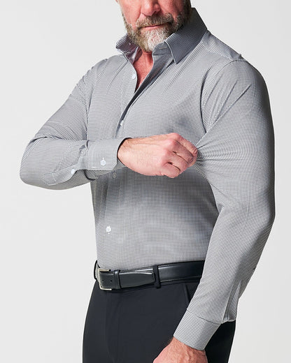 State & Liberty "The Harris" Grey Roped Windowpane