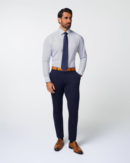 State & Liberty "The Hutton" Navy Pinstripe
