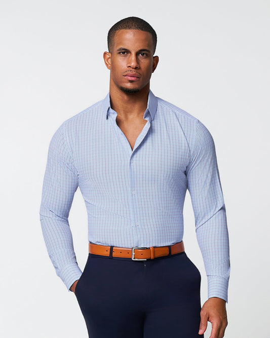 State & Liberty "The Ivaan" Blue & Purple Double Grid