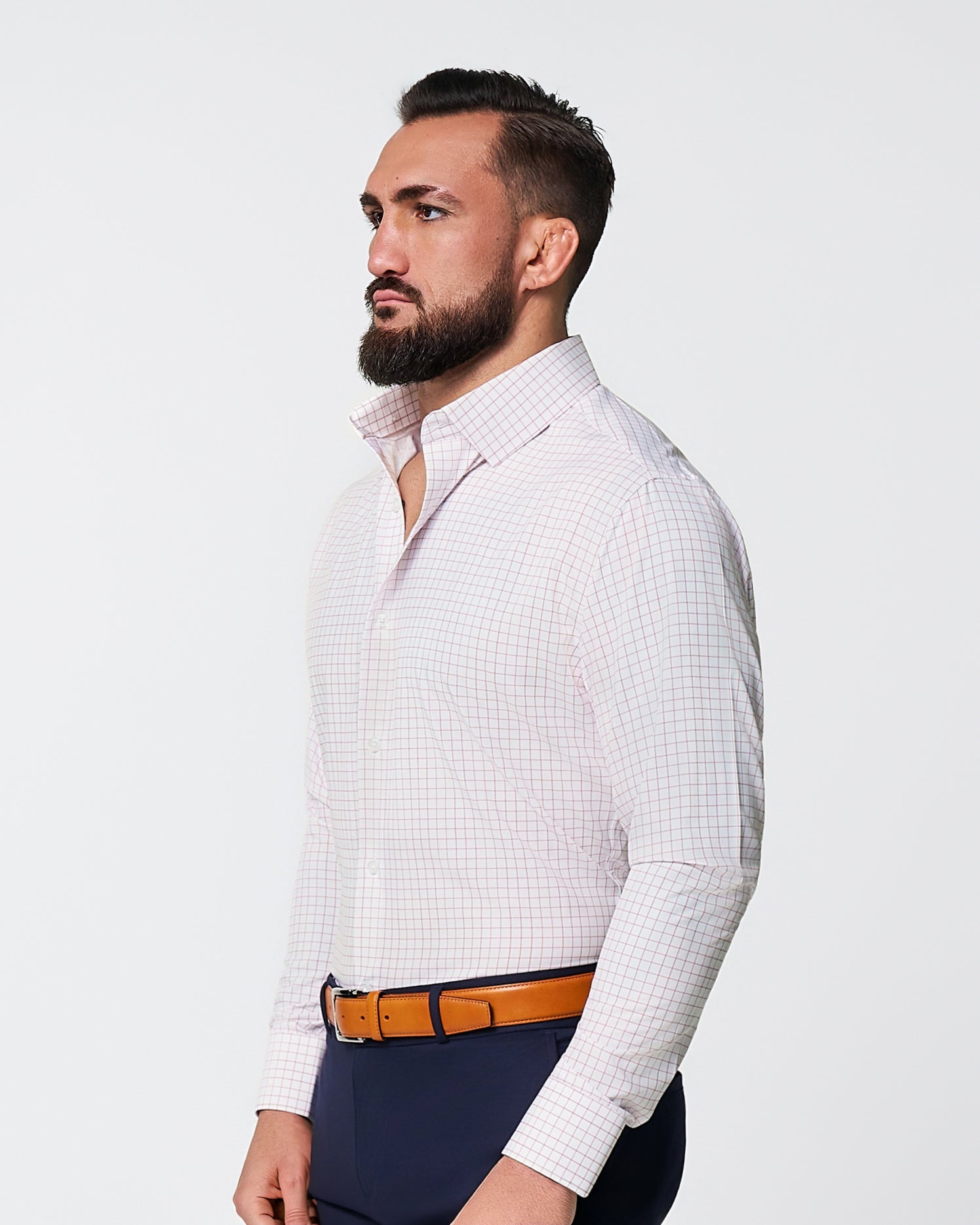 State & Liberty "The Julius" Maroon Windowpane