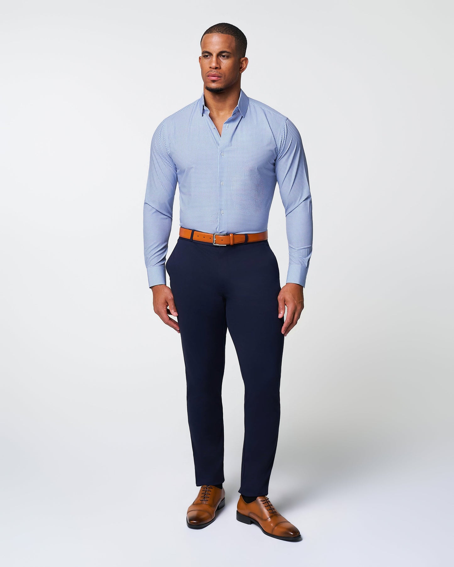 State & Liberty "The Keystone" Pink & Navy Windowpane