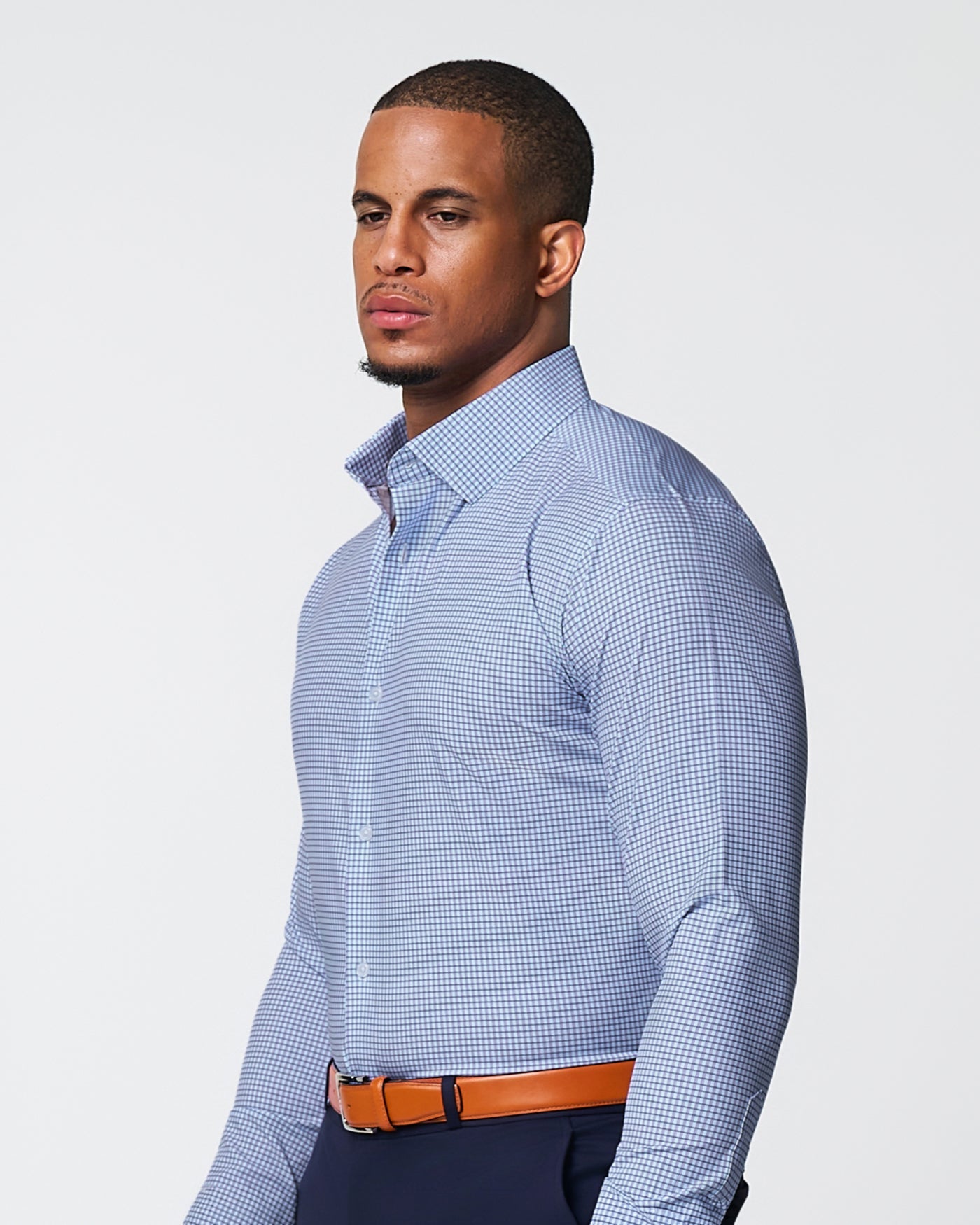 State & Liberty "The Keystone" Pink & Navy Windowpane