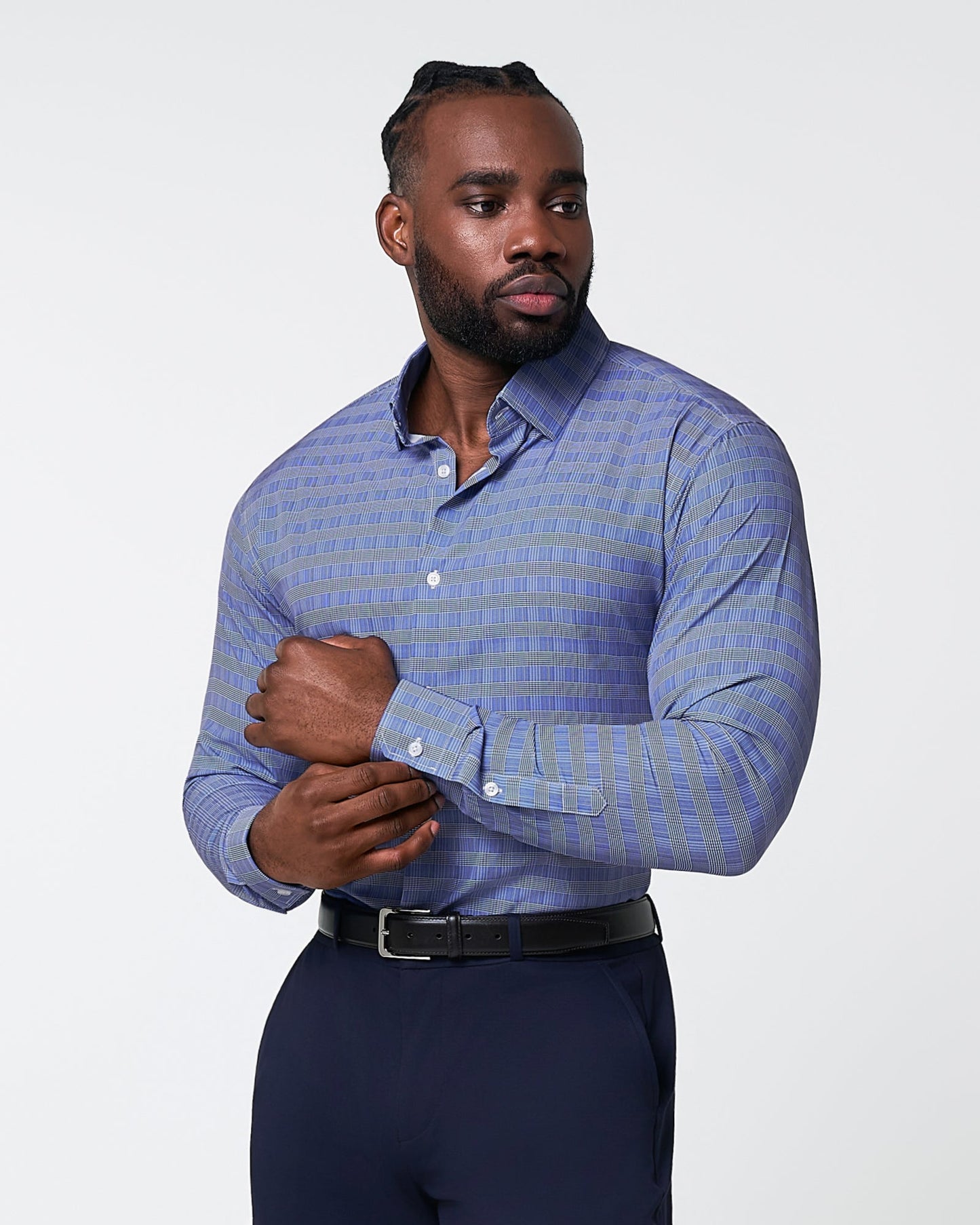 State & Liberty "The Knox" Navy & White Plaid