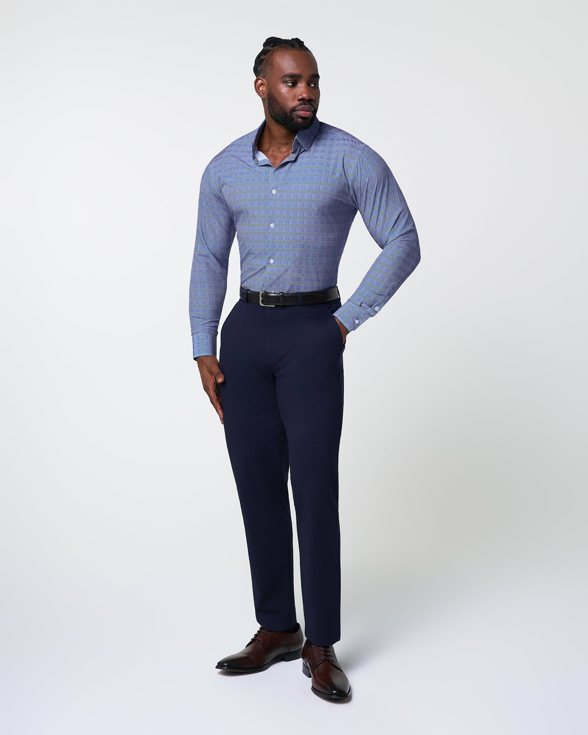 State & Liberty "The Knox" Navy & White Plaid