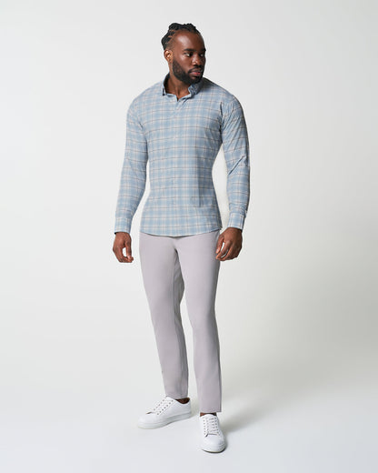 State & Liberty "The Mello" Light Blue & Grey Multi Plaid