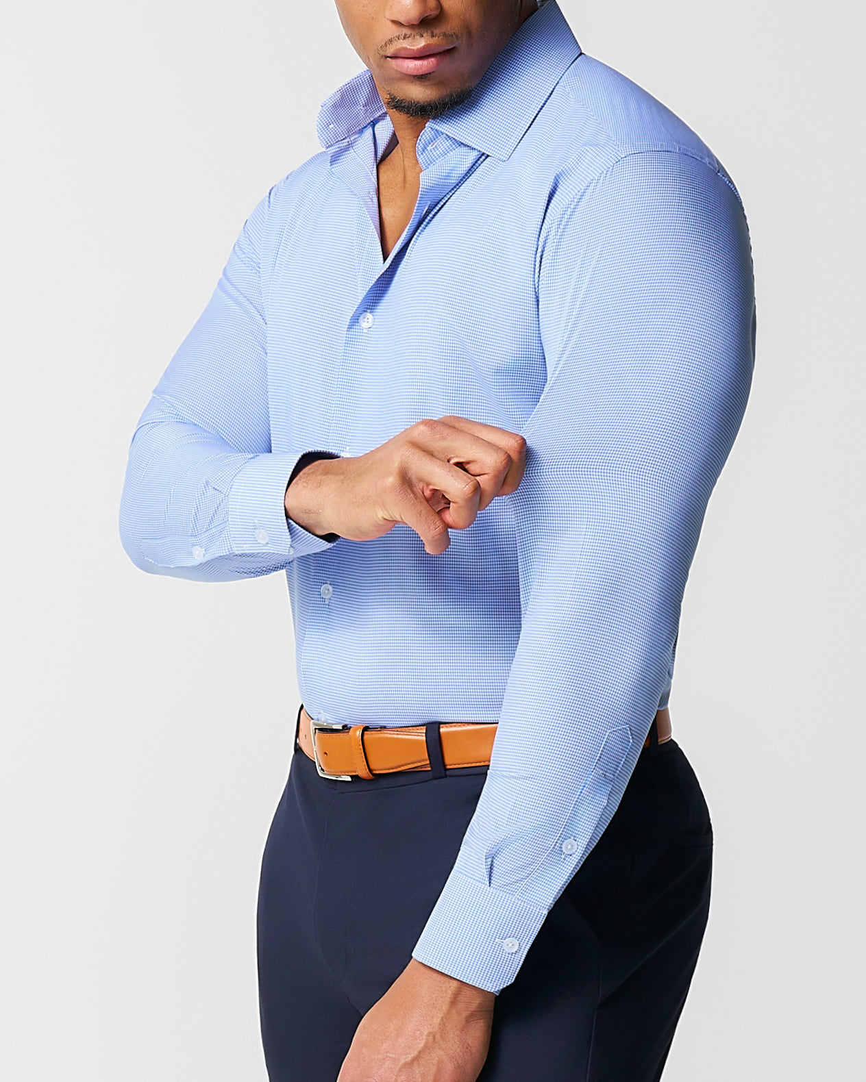 State & Liberty "The Merrill" Blue Micro Check