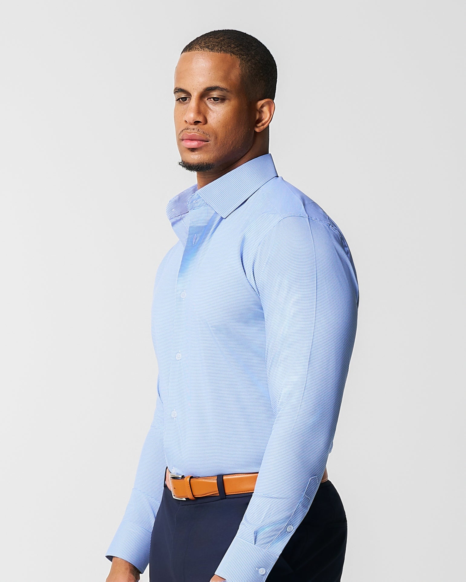 State & Liberty "The Merrill" Blue Micro Check