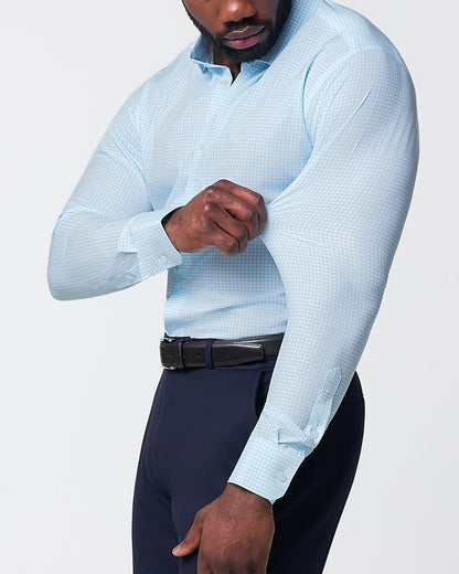 State & Liberty "The Nash" Baby Blue Gingham