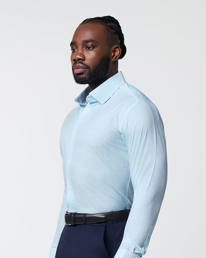State & Liberty "The Nash" Baby Blue Gingham